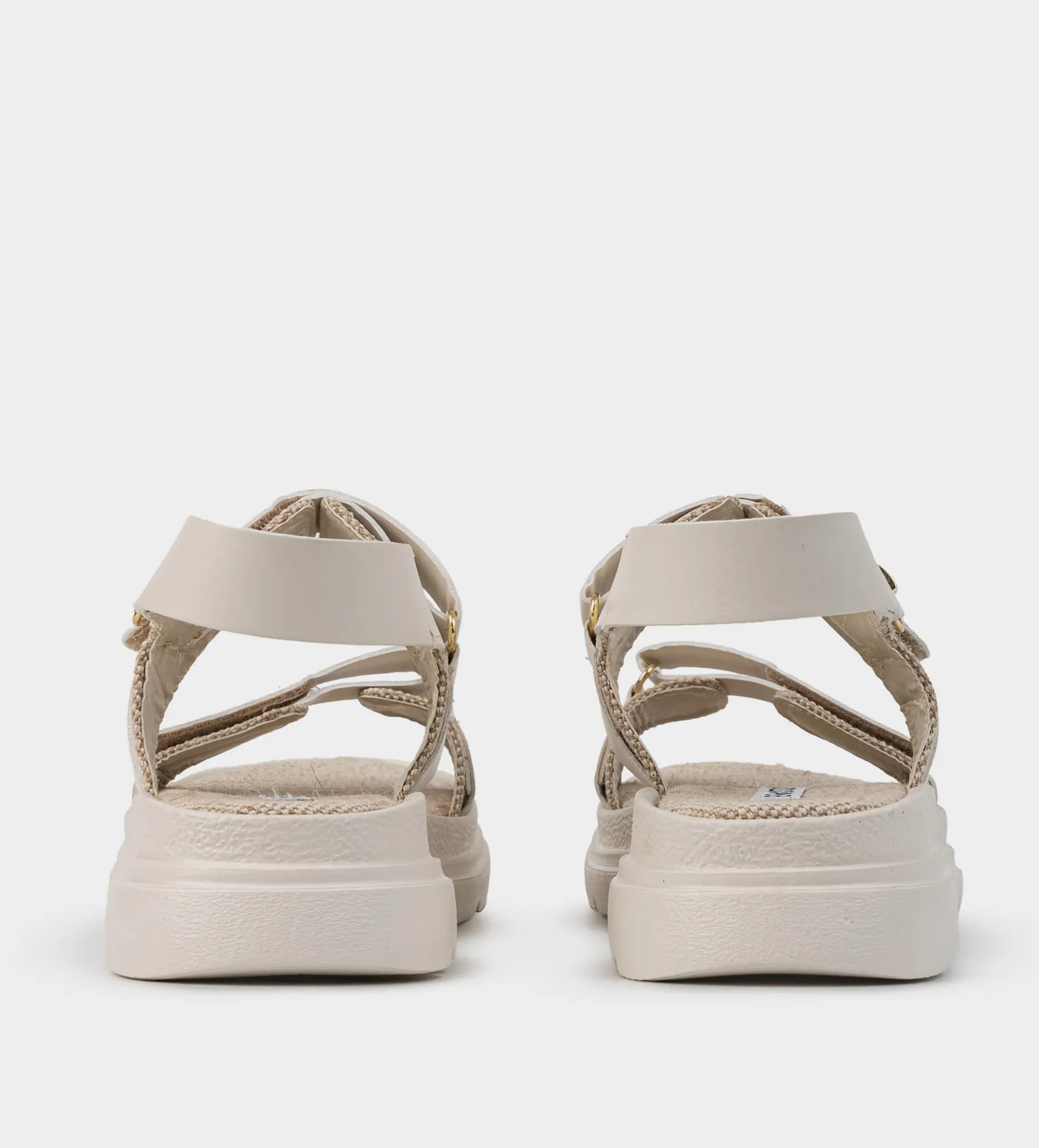 Best SANDALIA TREKKING HEBILLAS BEIGE Mujer Sandalias Y Plataformas
