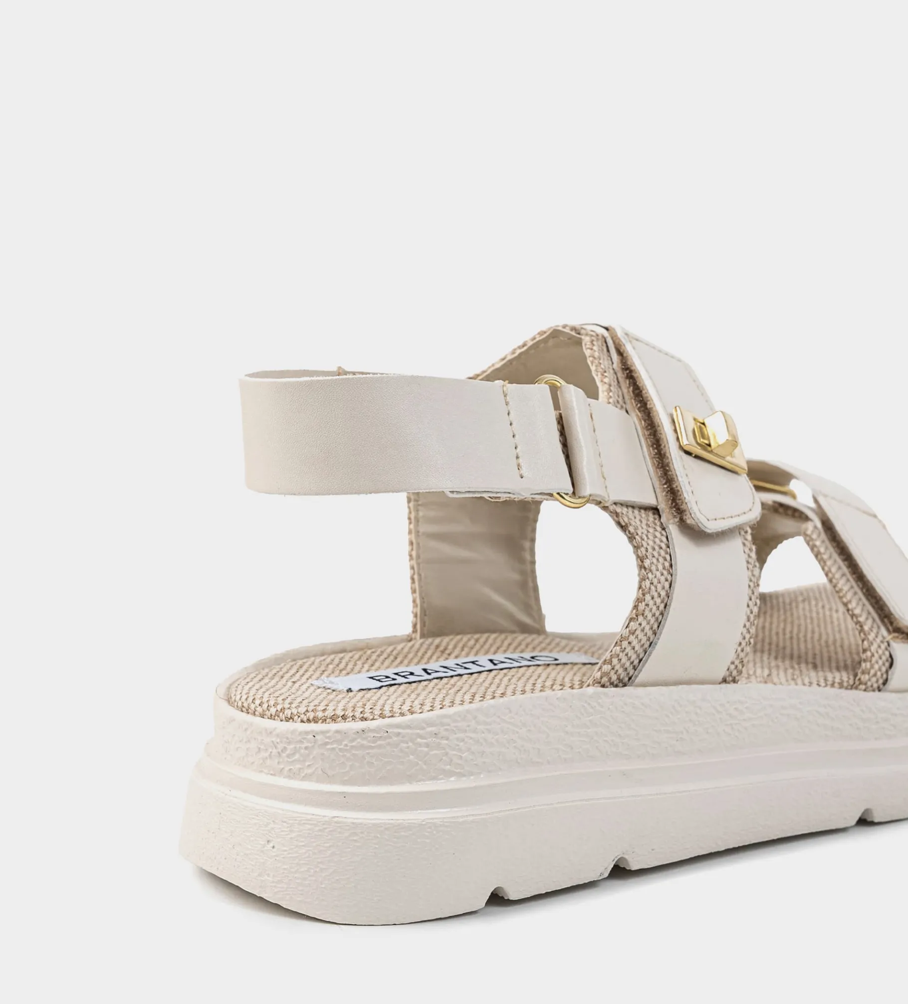 Best SANDALIA TREKKING HEBILLAS BEIGE Mujer Sandalias Y Plataformas