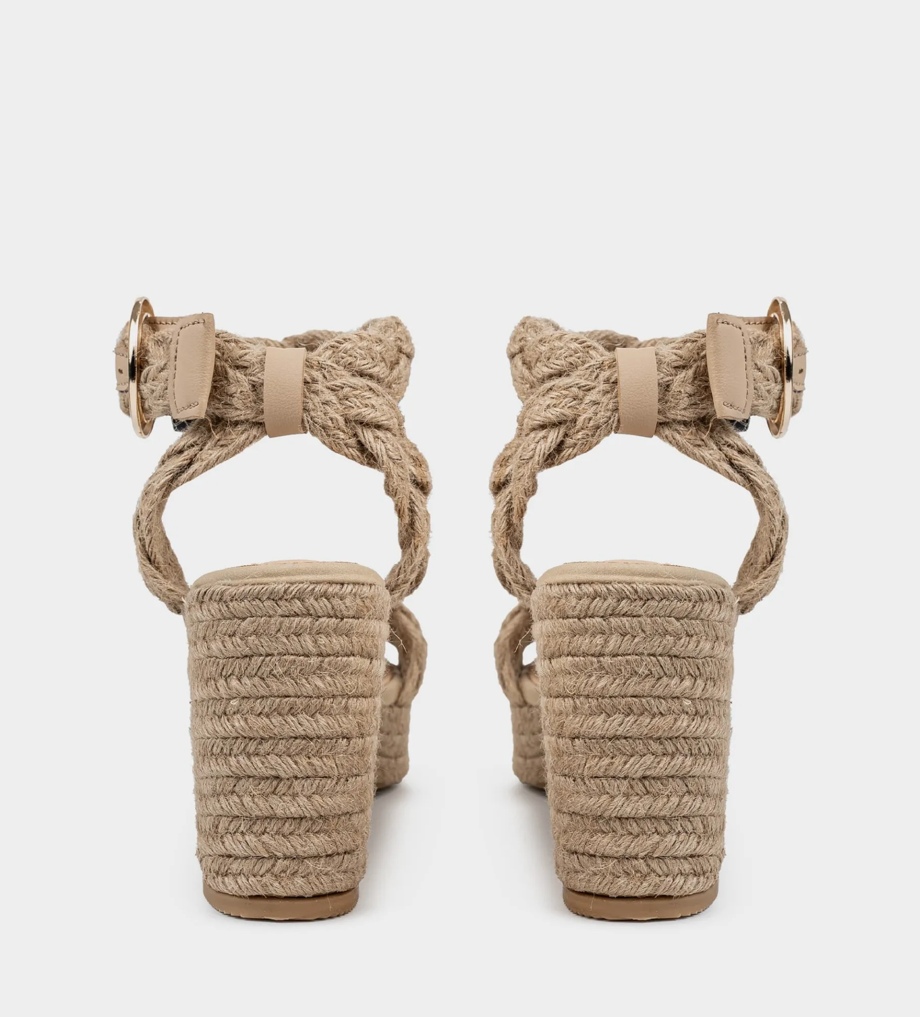 Discount SANDALIAS PLATAFORMA YUTE NATURAL Mujer Sandalias Y Plataformas