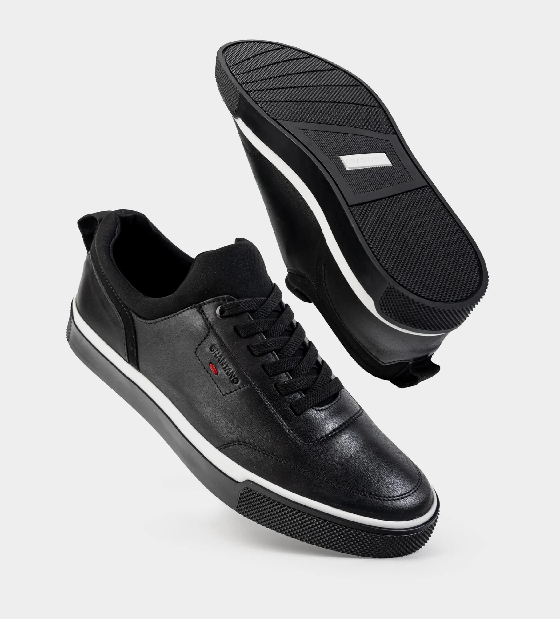 Best SNEAKER CASUAL AGUJETA ELÁSTICA PIEL NEGRO Hombre Sneakers