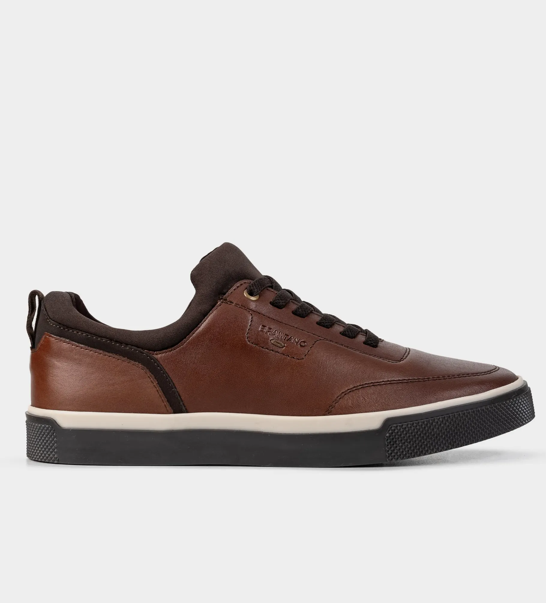 Outlet SNEAKER CASUAL AGUJETA ELÁSTICA PIEL CAFÉ Hombre Sneakers