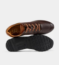 Best SNEAKER CASUAL AGUJETAS PIEL CAFÉ Hombre Sneakers
