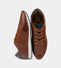 New SNEAKER CASUAL AGUJETAS PIEL MIEL Hombre Sneakers
