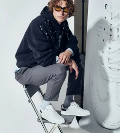 Fashion SNEAKER CASUAL PERFORADO PIEL NEGRO Hombre Sneakers