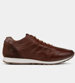 Discount SNEAKER CASUAL PERFORADO PIEL CAFE Hombre Sneakers