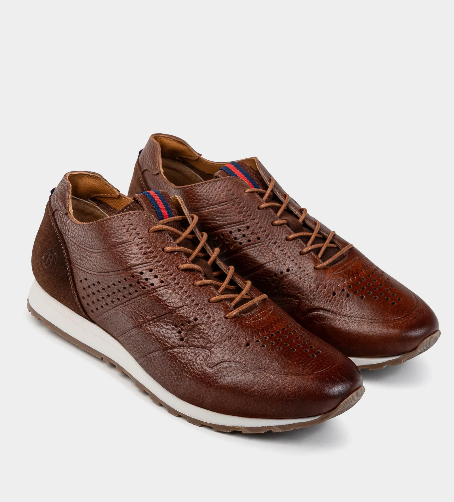 Discount SNEAKER CASUAL PERFORADO PIEL CAFE Hombre Sneakers