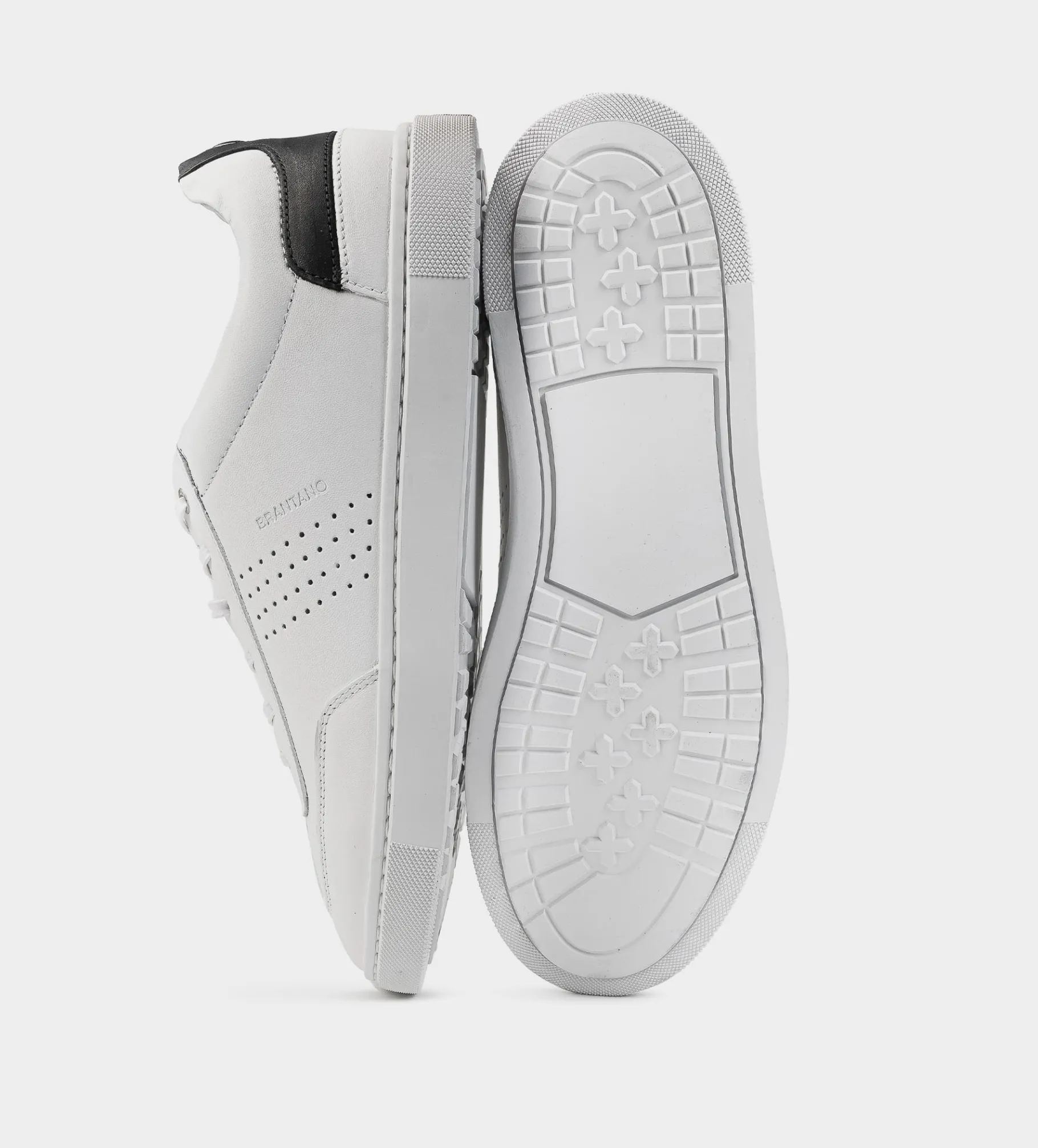 Fashion SNEAKER CASUAL PERFORADO PIEL NEGRO Hombre Sneakers