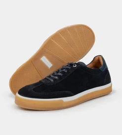 Hot SNEAKER CASUAL PIEL GAMUZA AZUL MARINO Hombre Sneakers