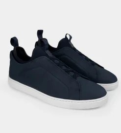 Hot SNEAKER SLIP ON NOBUCK AZUL Hombre Sneakers