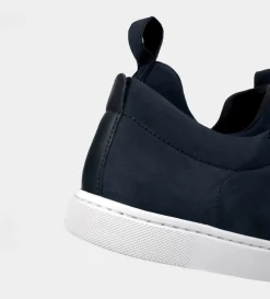 Hot SNEAKER SLIP ON NOBUCK AZUL Hombre Sneakers