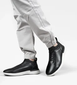 Online SNEAKER SLIP ON PIEL NEGRO Hombre Sneakers