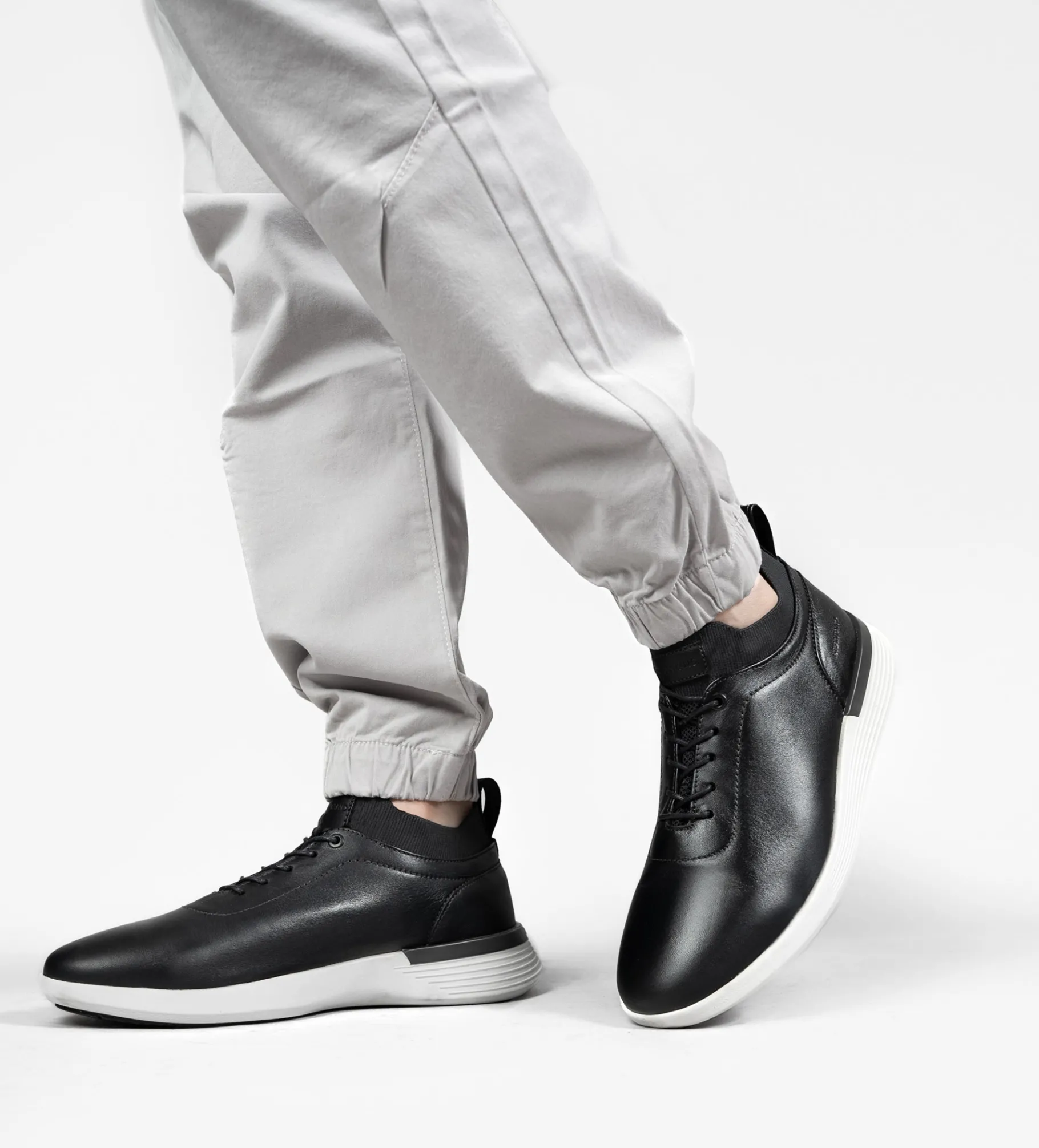Online SNEAKER SLIP ON PIEL NEGRO Hombre Sneakers