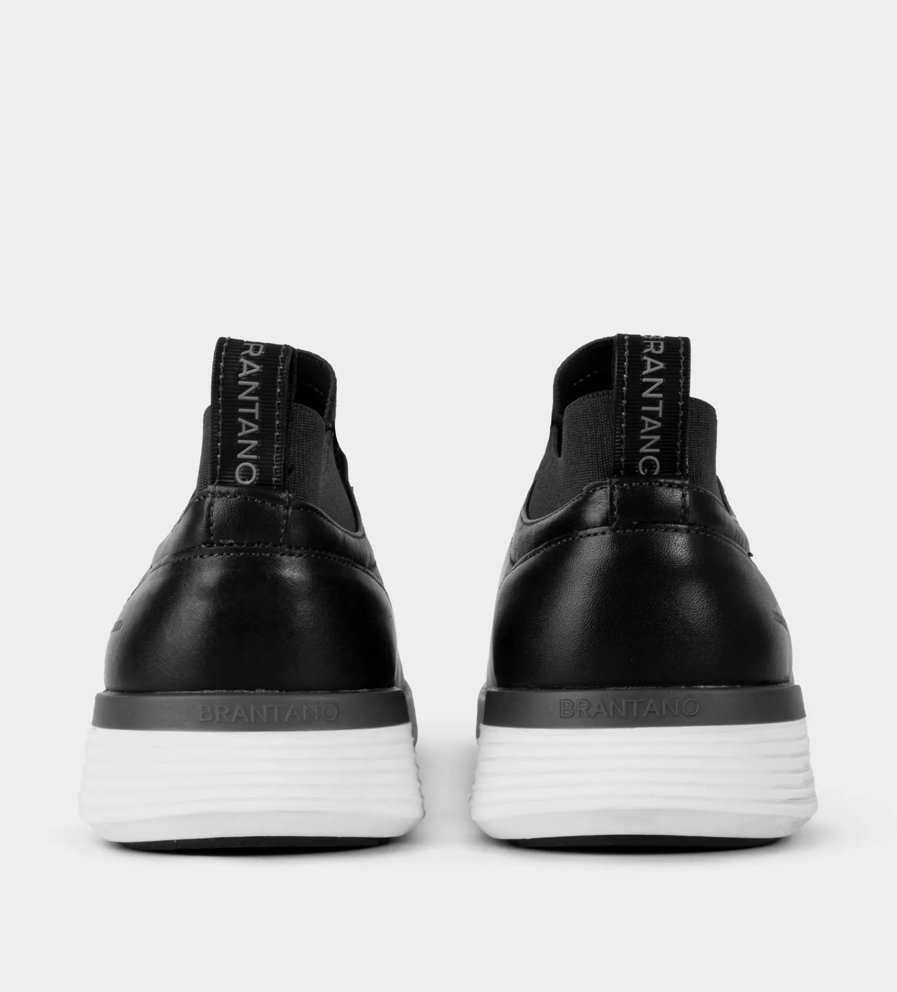 Online SNEAKER SLIP ON PIEL NEGRO Hombre Sneakers