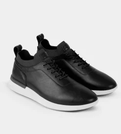 Online SNEAKER SLIP ON PIEL NEGRO Hombre Sneakers