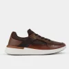 Clearance SNEAKERS CALCETÍN PIEL CAFÉ Hombre Sneakers