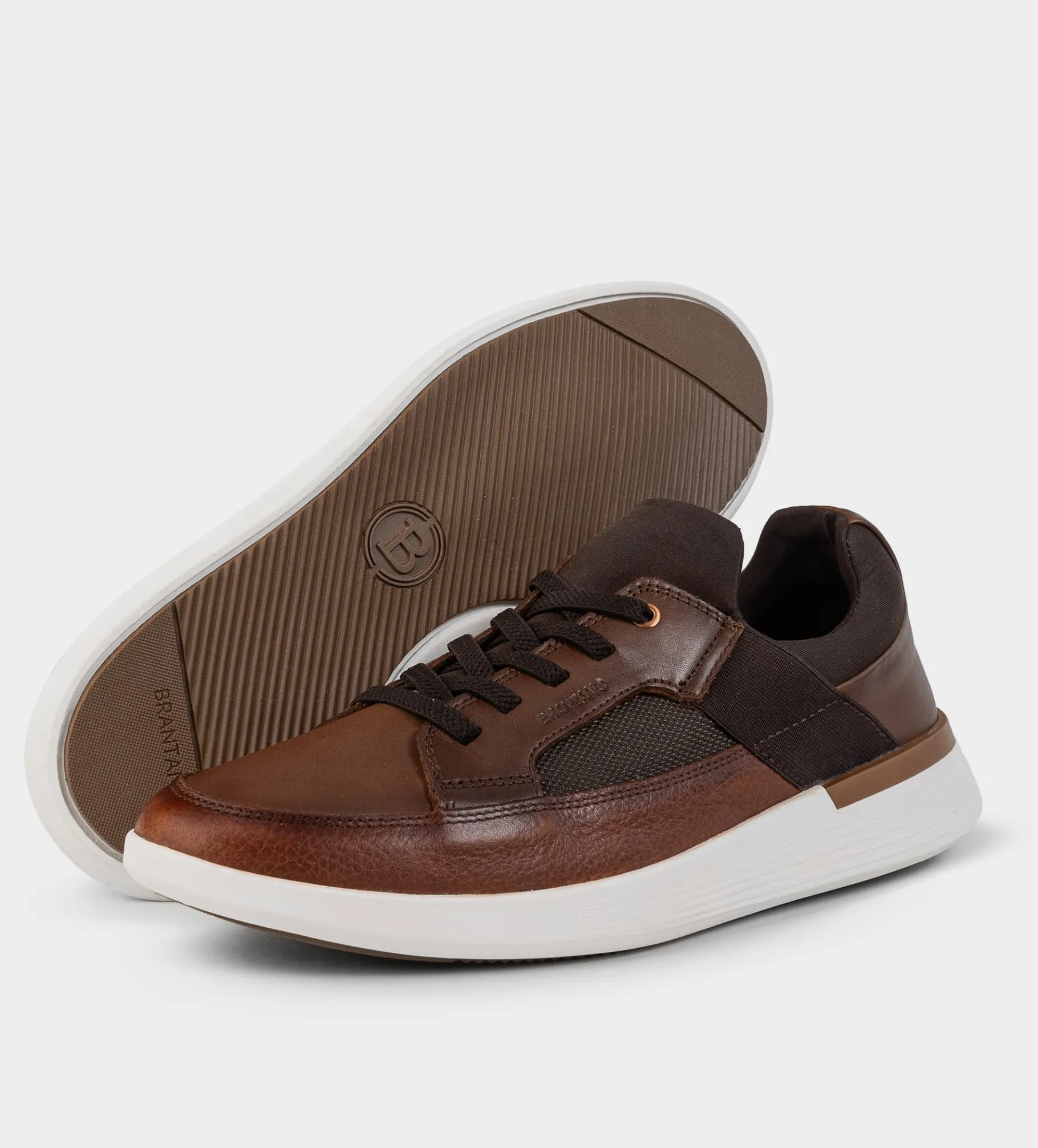 Clearance SNEAKERS CALCETÍN PIEL CAFÉ Hombre Sneakers