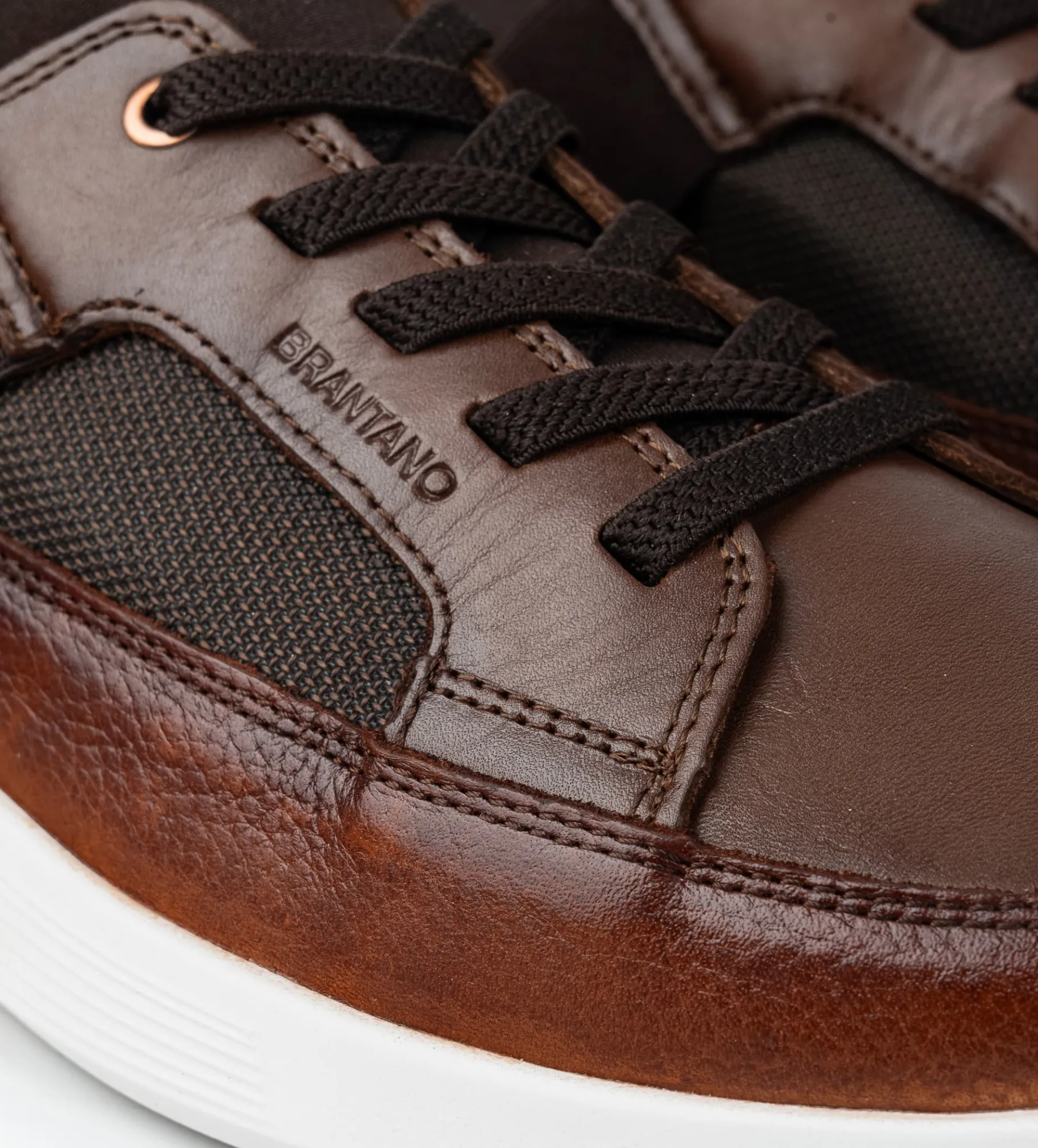 Clearance SNEAKERS CALCETÍN PIEL CAFÉ Hombre Sneakers