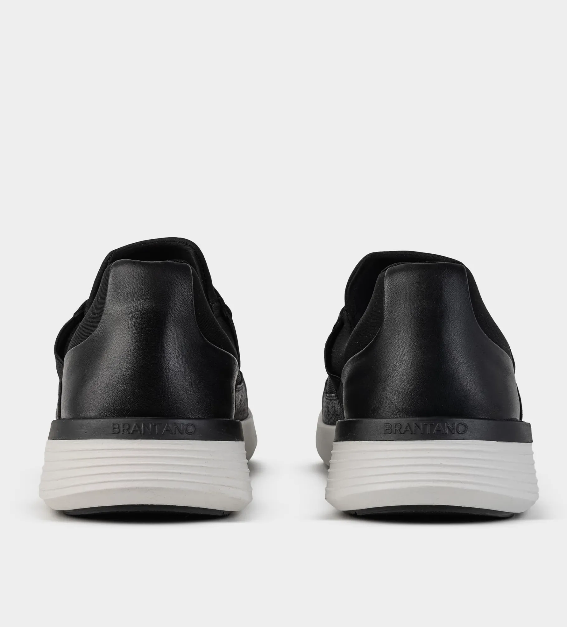 Hot SNEAKERS CALCETÍN PIEL NEGRO Hombre Sneakers