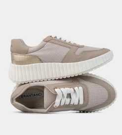 Sale SNEAKERS PLATAFORMA TEXTIL BEIGE Mujer Sneakers