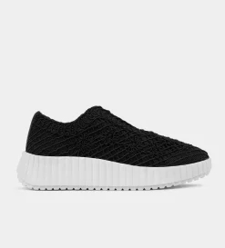 Outlet SNEAKERS PLATAFORMA TEXTURA BORDADA NEGRO Mujer Sneakers
