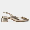 New ZAPATILLA DESTALONADA HERRAJE ORO Mujer Fiesta | Tacones Y Zapatillas