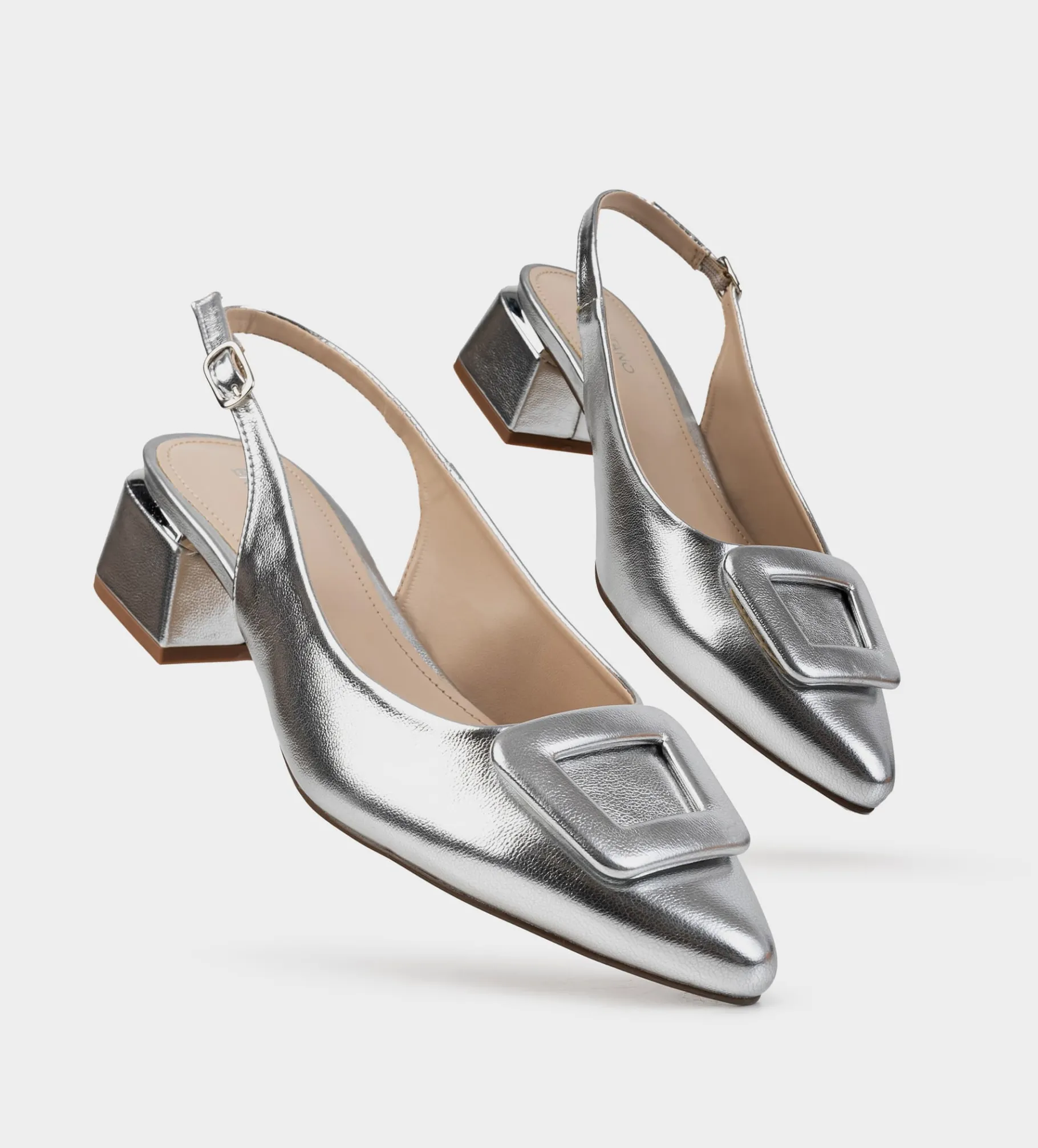 Online ZAPATILLA DESTALONADA HERRAJE PLATA Mujer Fiesta | Tacones Y Zapatillas