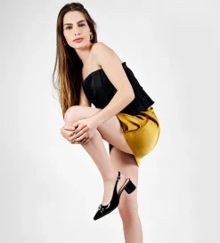 Clearance ZAPATILLA SLING BACK  HERRAJE NEGRO Mujer Tacones Y Zapatillas