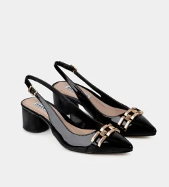 Clearance ZAPATILLA SLING BACK  HERRAJE NEGRO Mujer Tacones Y Zapatillas