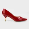 Clearance ZAPATILLA TACÓN BAJO CHAROL ROJO Mujer Tacones Y Zapatillas