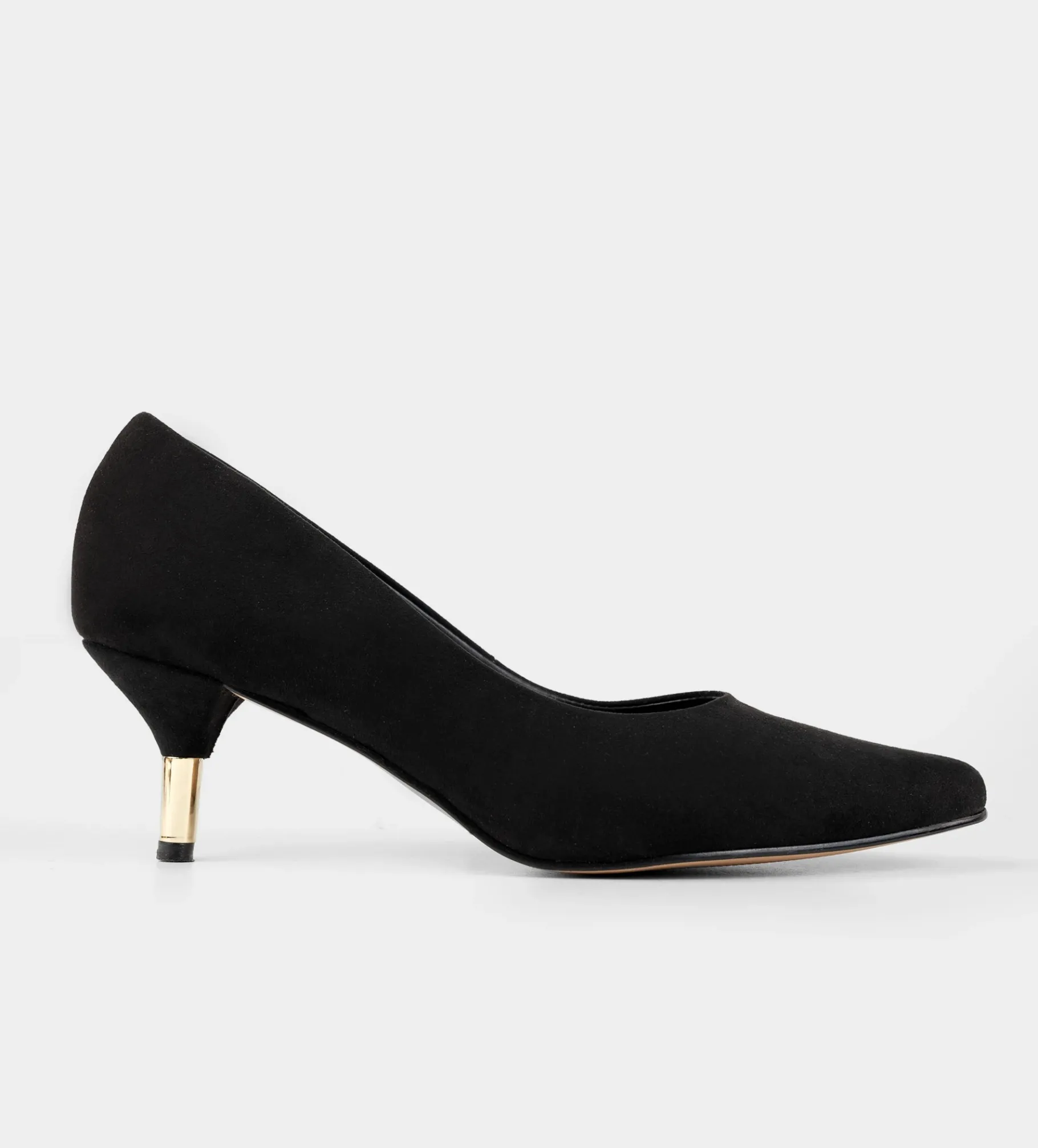 Discount ZAPATILLA TACÓN BAJO NEGRO Mujer Tacones Y Zapatillas