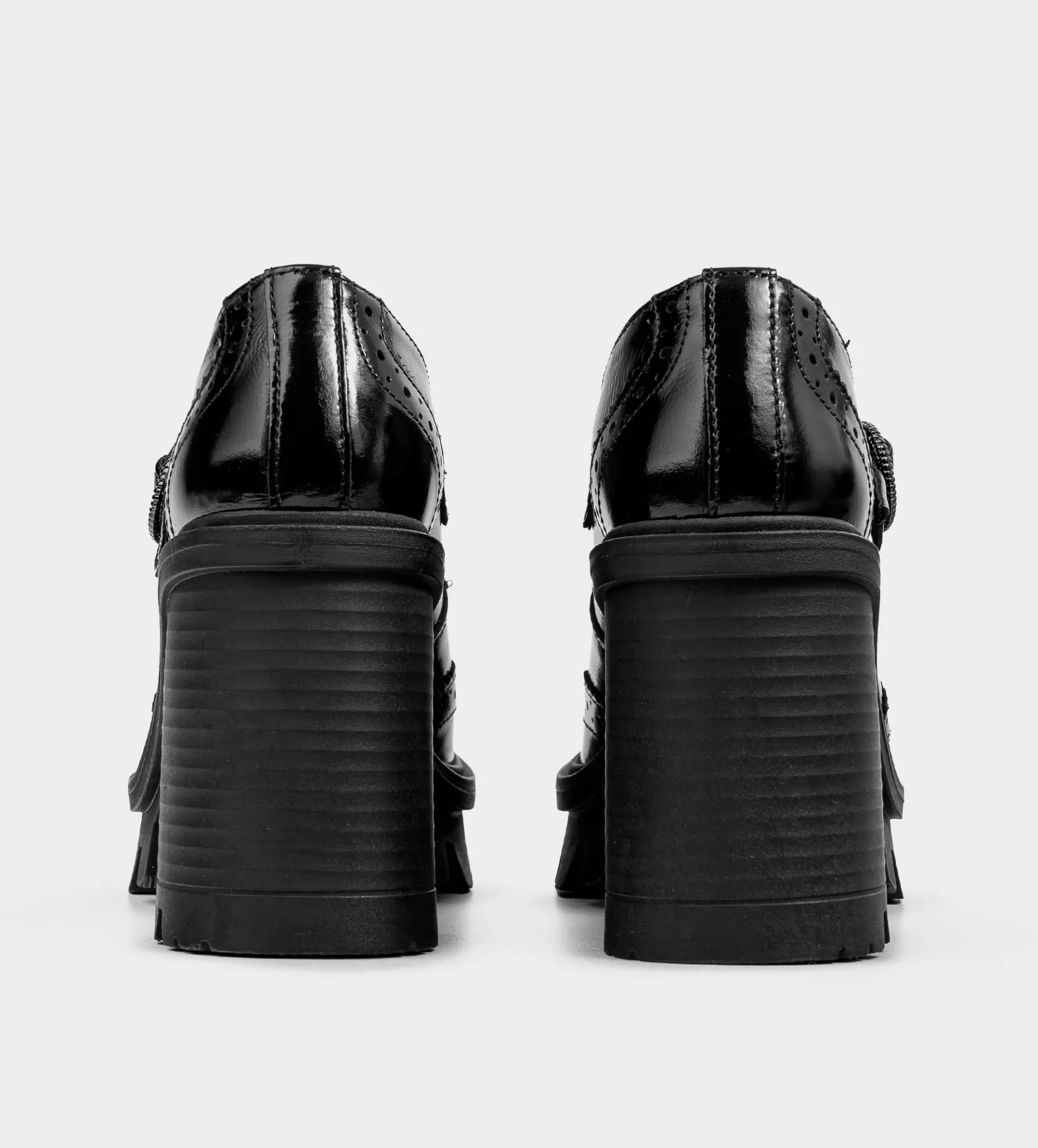 Clearance ZAPATILLA TACÓN HEBILLA PIEL NEGRO Mujer Piel Auténtica | Tacones Y Zapatillas