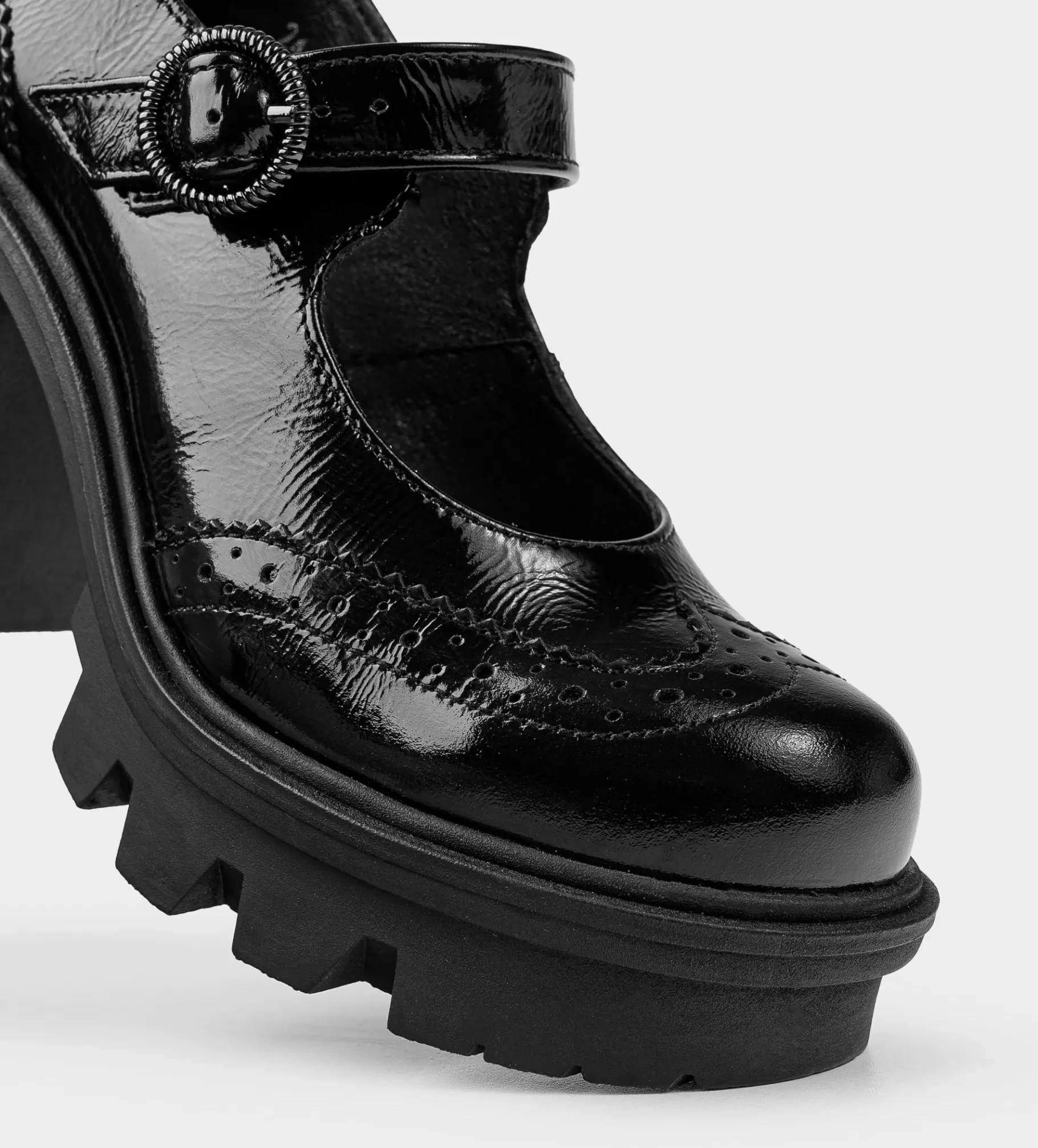 Clearance ZAPATILLA TACÓN HEBILLA PIEL NEGRO Mujer Piel Auténtica | Tacones Y Zapatillas