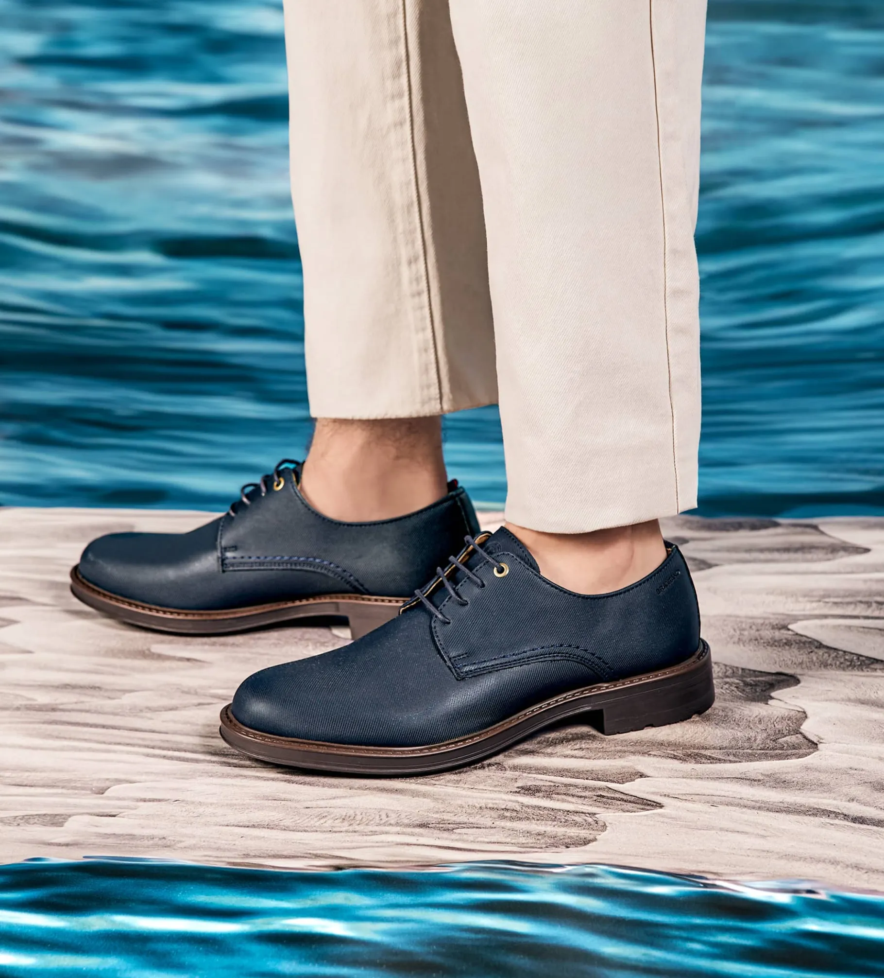Best ZAPATO CASUAL DERBY AZUL Hombre Casual