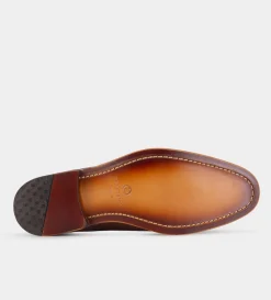 Outlet ZAPATO DE VESTIR WINGTIP PIEL CAFÉ Hombre Vestir