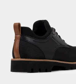 Sale ZAPATO DERBY COMBINACIÓN NEGRO Hombre Casual