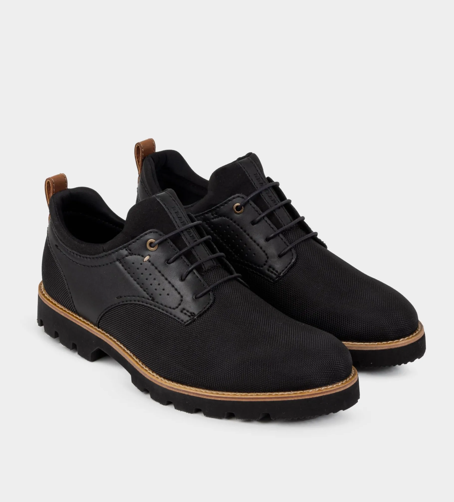 Sale ZAPATO DERBY COMBINACIÓN NEGRO Hombre Casual