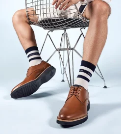 Clearance ZAPATO DERBY PIEL MIEL Hombre Casual