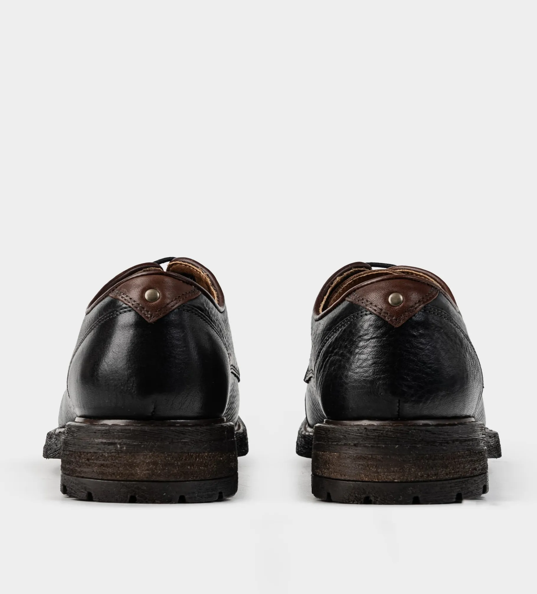Clearance ZAPATO DERBY PIEL PREMIUM NEGRO Hombre Casual