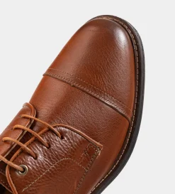 Discount ZAPATO DERBY PIEL PREMIUM MIEL Hombre Casual