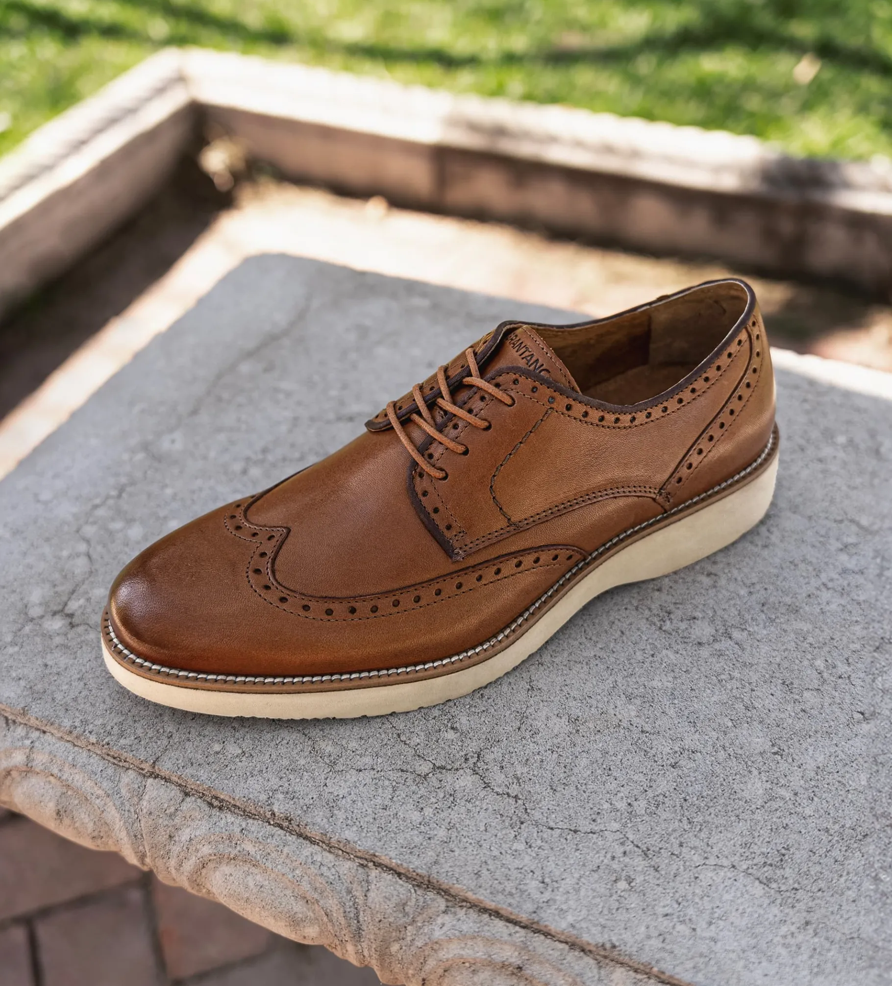 Clearance ZAPATO DERBY WINGTIP PIEL MIEL Hombre Casual