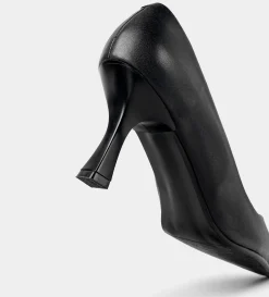 Clearance ZAPATO TACÓN BAJO PIEL NEGRO Mujer Tacones Y Zapatillas